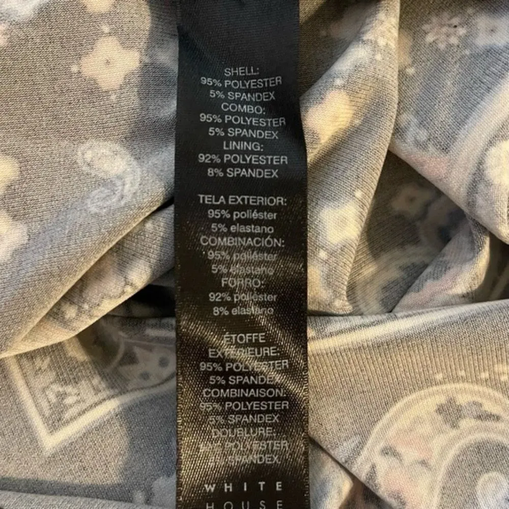 White House Black Market Floral Printed Shift Dress XXS - Image 10