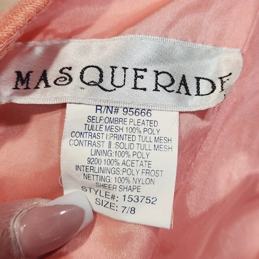 Amazing Sunset Iridescent Mesh Vintage Maxi Summer Evening Party Dress Size 7/8 - Image 13