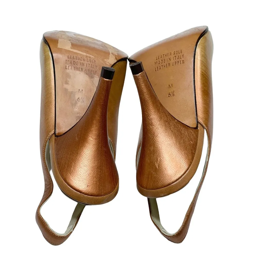 Vintage: new  ❤︎ Ombré Slingbacks Pumps Heels ❤︎ Metallic Leather - Image 12