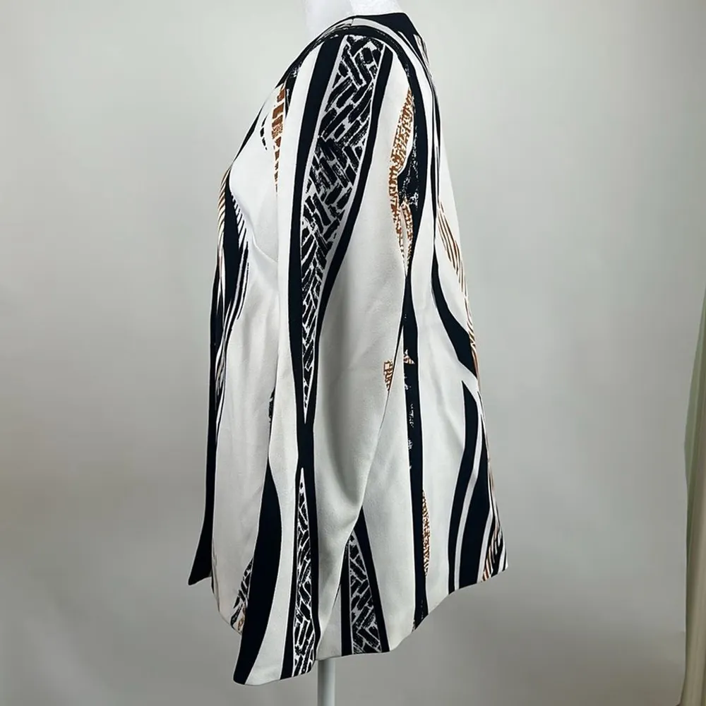 Dennis Basso Printed Luxe Crepe Jacket Size 4 NWOT - Image 9