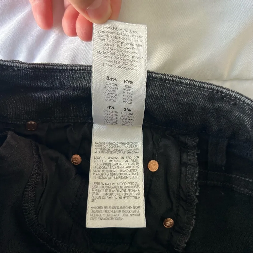 Mother High Waisted Looker Ankle Fray jeans Night Hawk 26 - Image 15