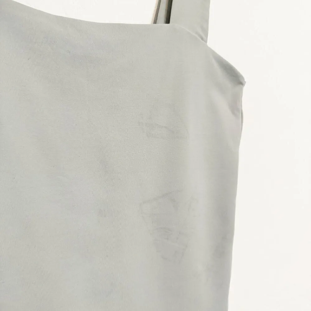 Abercrombie Soft A&F Square Neck Wide‎ Strap Bodysuit in Light Blue Size Large - Image 9