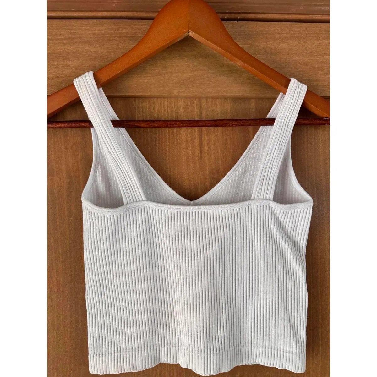 Free People Intimately Ribbed Brami Cropped Tank Top White Women’s size M/L - Image 6