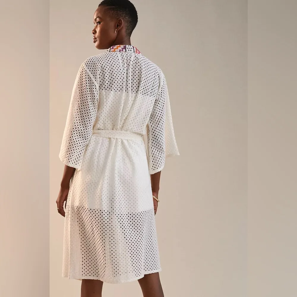 NWT MAEVE Anthropologie Mesh Duster One Size - Image 4