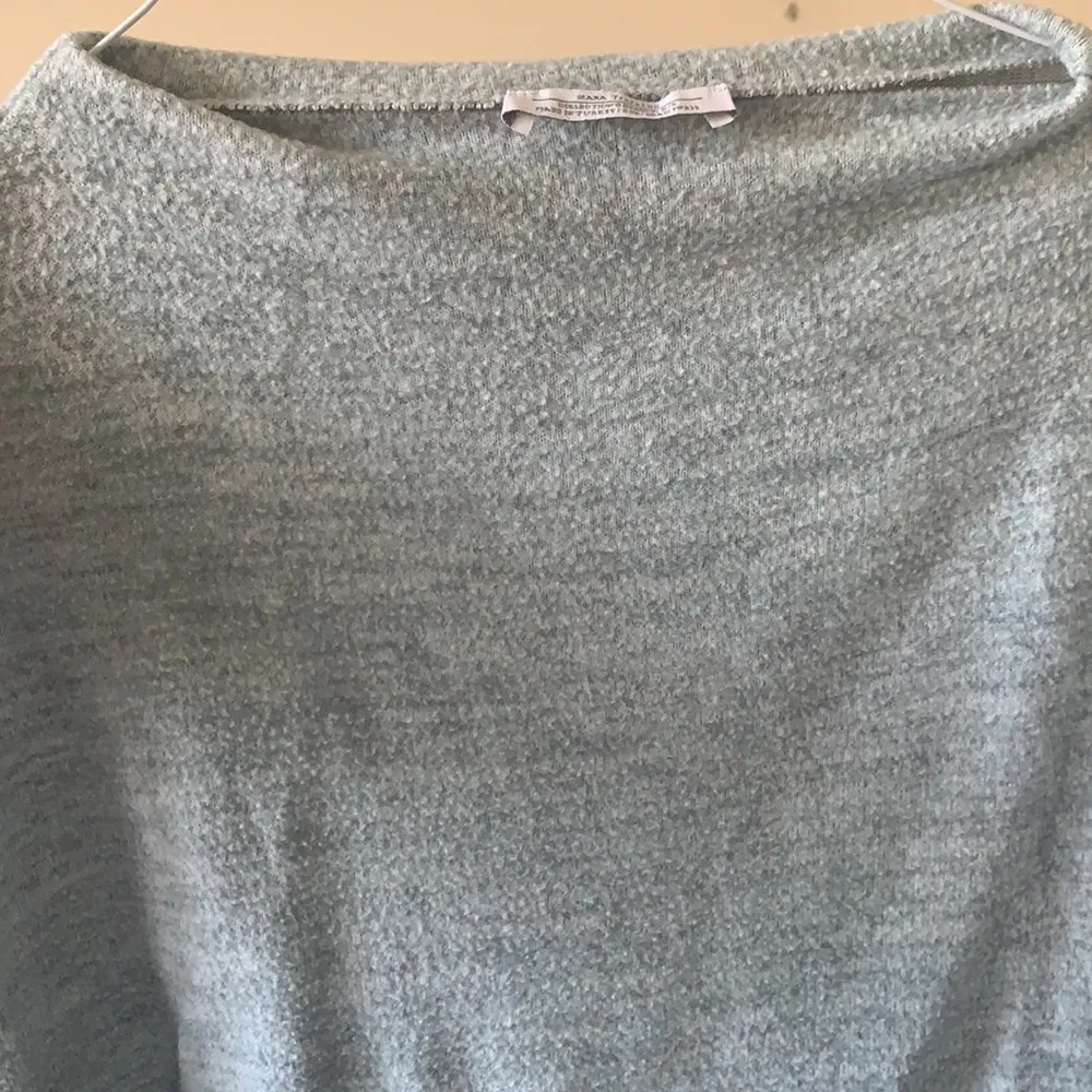 Zara | Light Blue Gray Sweatshirt Comfy Small - Image 3