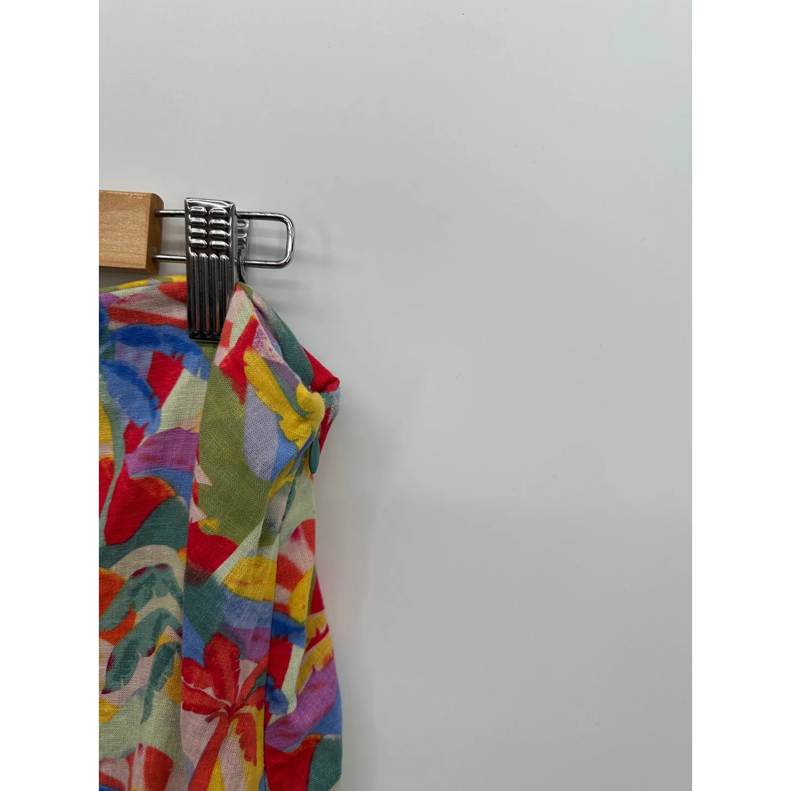 Marine Layer Womens Ryan Palm Print Hemp Blend Skirt Size 12 Tropical Beach - Image 6