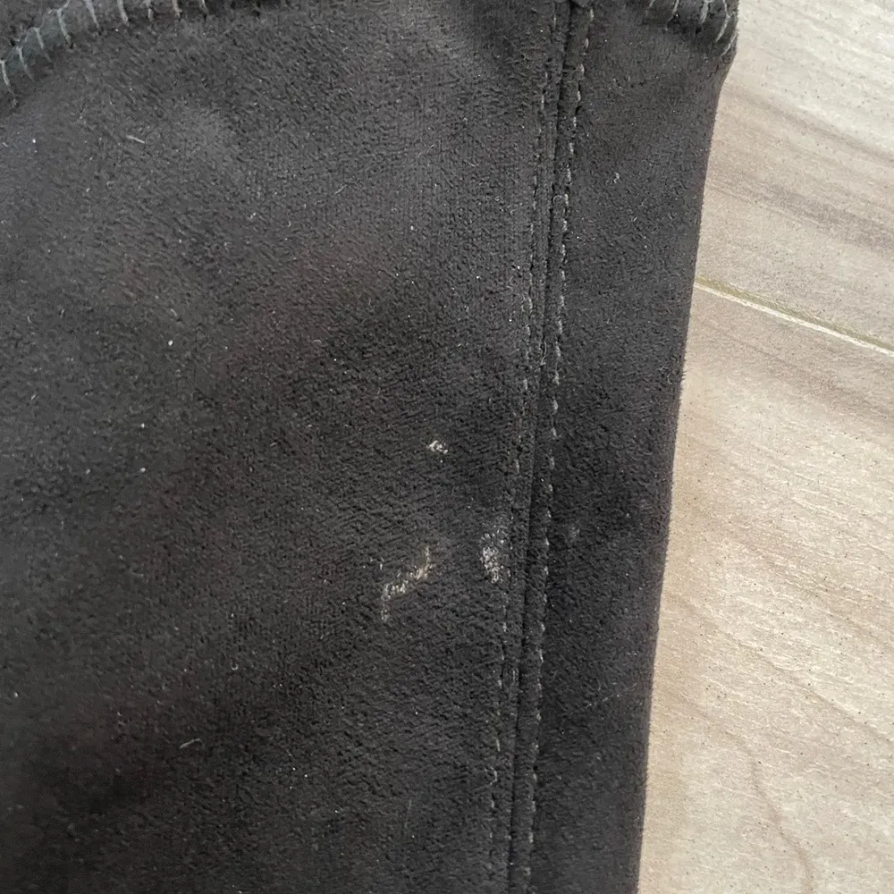 LANE BRYANT Black Suede Tall High Heeled Boots- Size 10W - Image 7