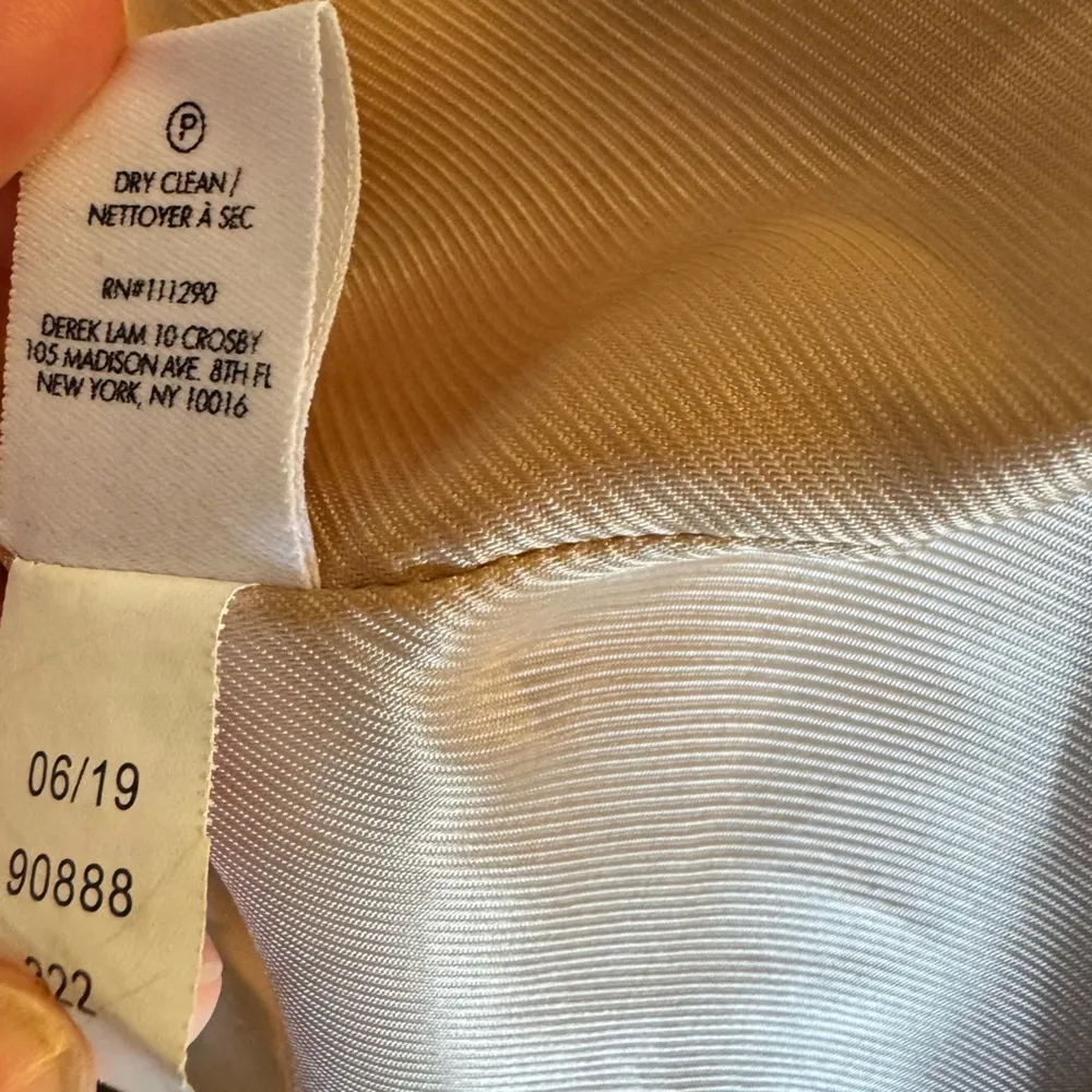 Derek Lam 10 Crosby Tan & Red Color-Blocked Wool-Blend Coat | Size 2 - Image 7