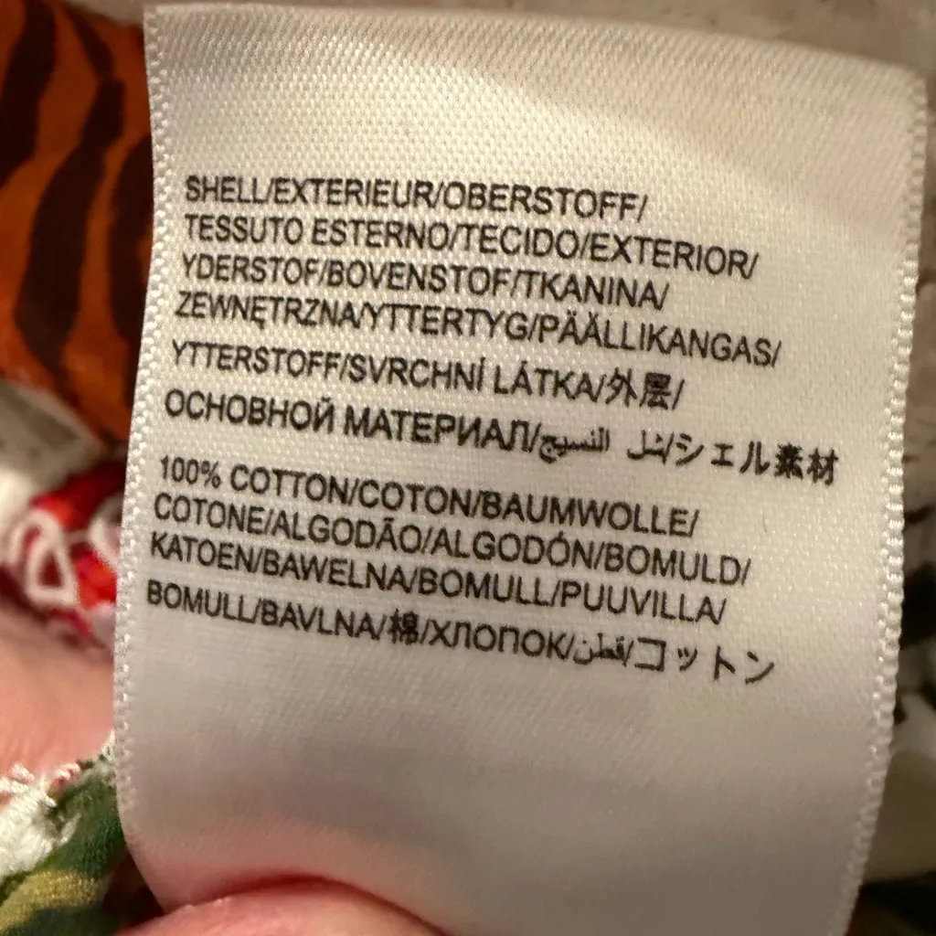 NWT Farm Rio Forest Birds crochet and guipure lace Cropped Blouse Size L - Image 16