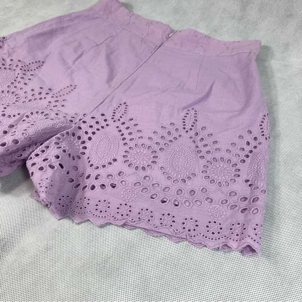 NWT Walter Baker Norah Short Tango Eyelet Lavender - Image 7