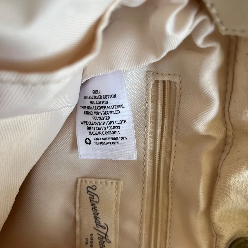 New Universal Thread Canvas Crossbody Bag Adjustable Straps Casual Pockets Med. - Image 4