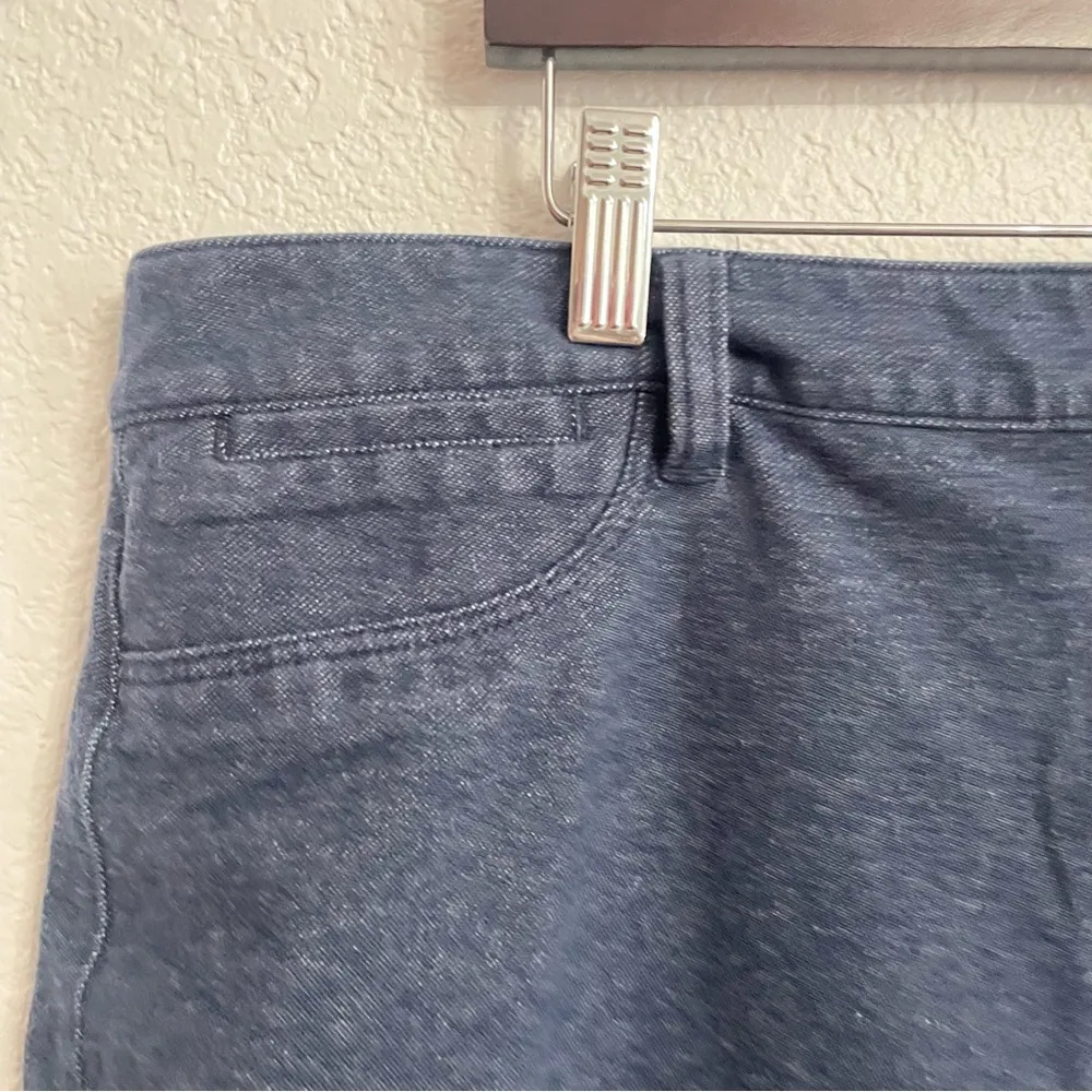 Talbots Womens Skirt Blue Denim Stretch Pencil Straight Plus Size 20 - Image 5