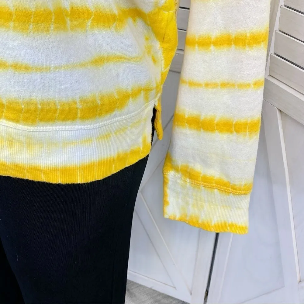 Calvin Klein Oversized Tie Dye Sweatshirt Yellow White Large - Image 9