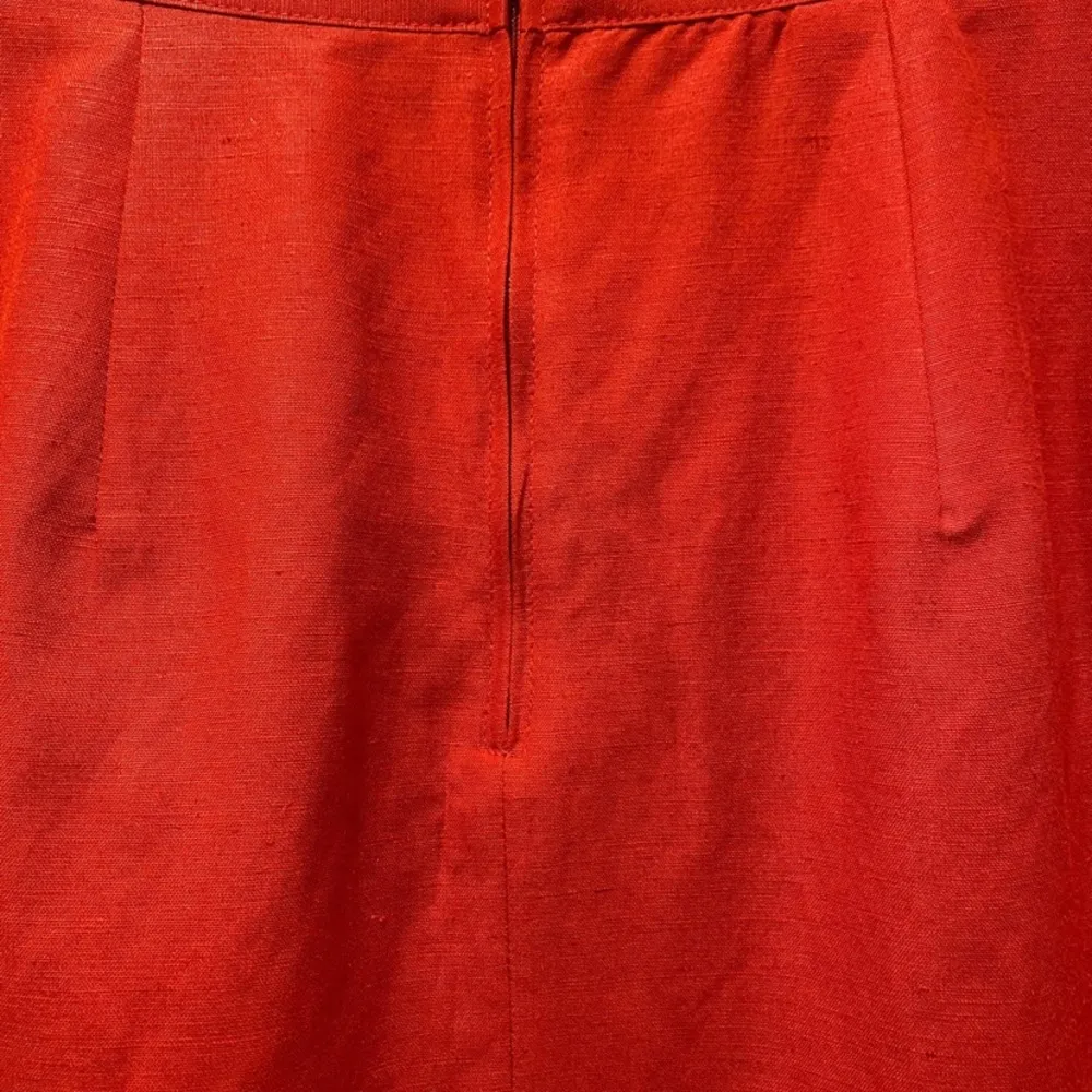 Vintage  Women’s Red Straight Fitted Pencil Skirt - Image 3