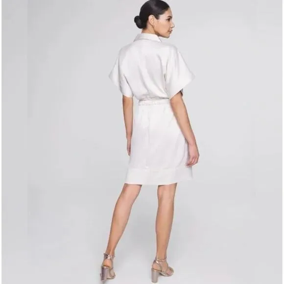 New! White House Black Market Short Sleeve Utility Shirt‎ Dress size XL - Image 2