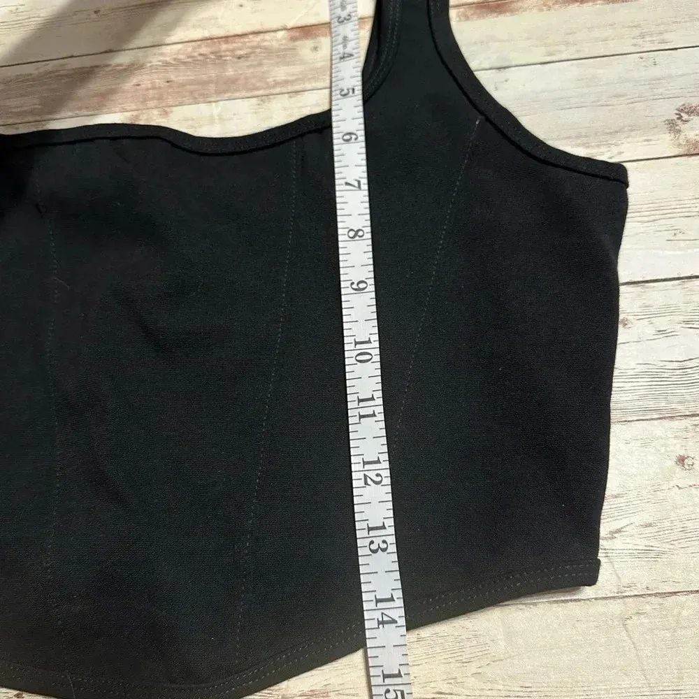 Altar’d State Cropped Tank Top Women’s Size Medium Black Sleeveless - Image 4