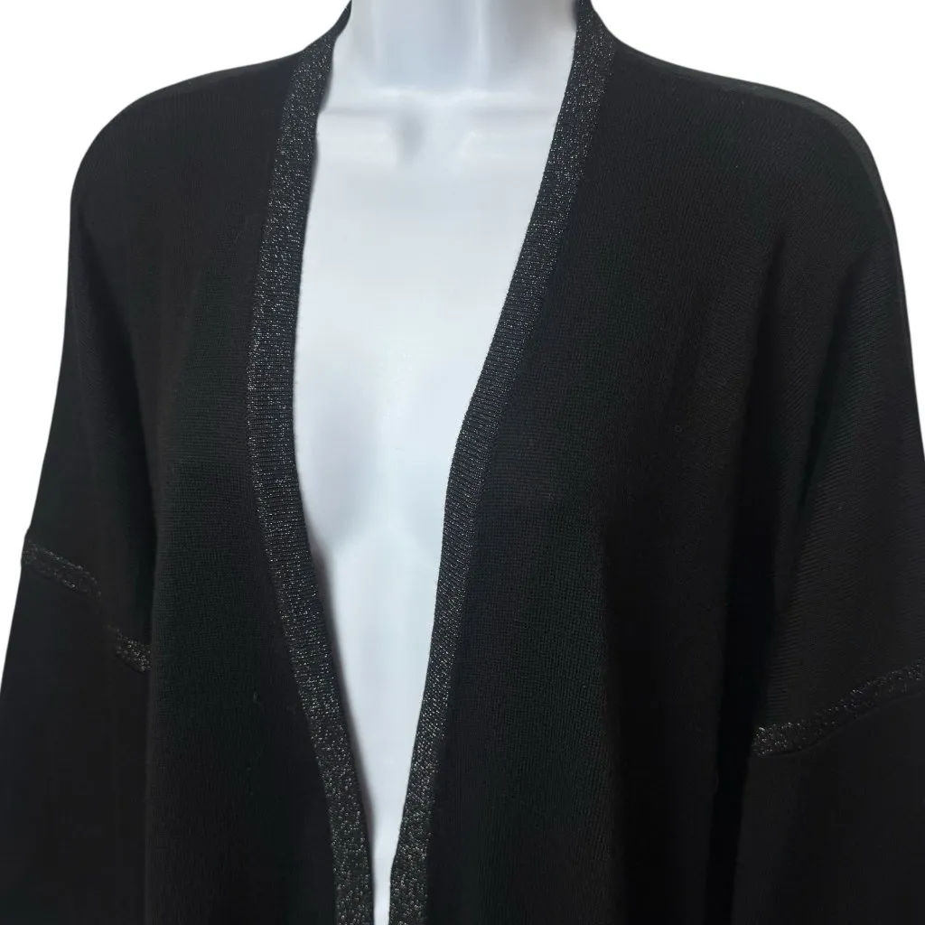 Garnet Hill 100% Merino Wool Silver Lined Cardigan Capsule Old Money Luxury XL - Image 3