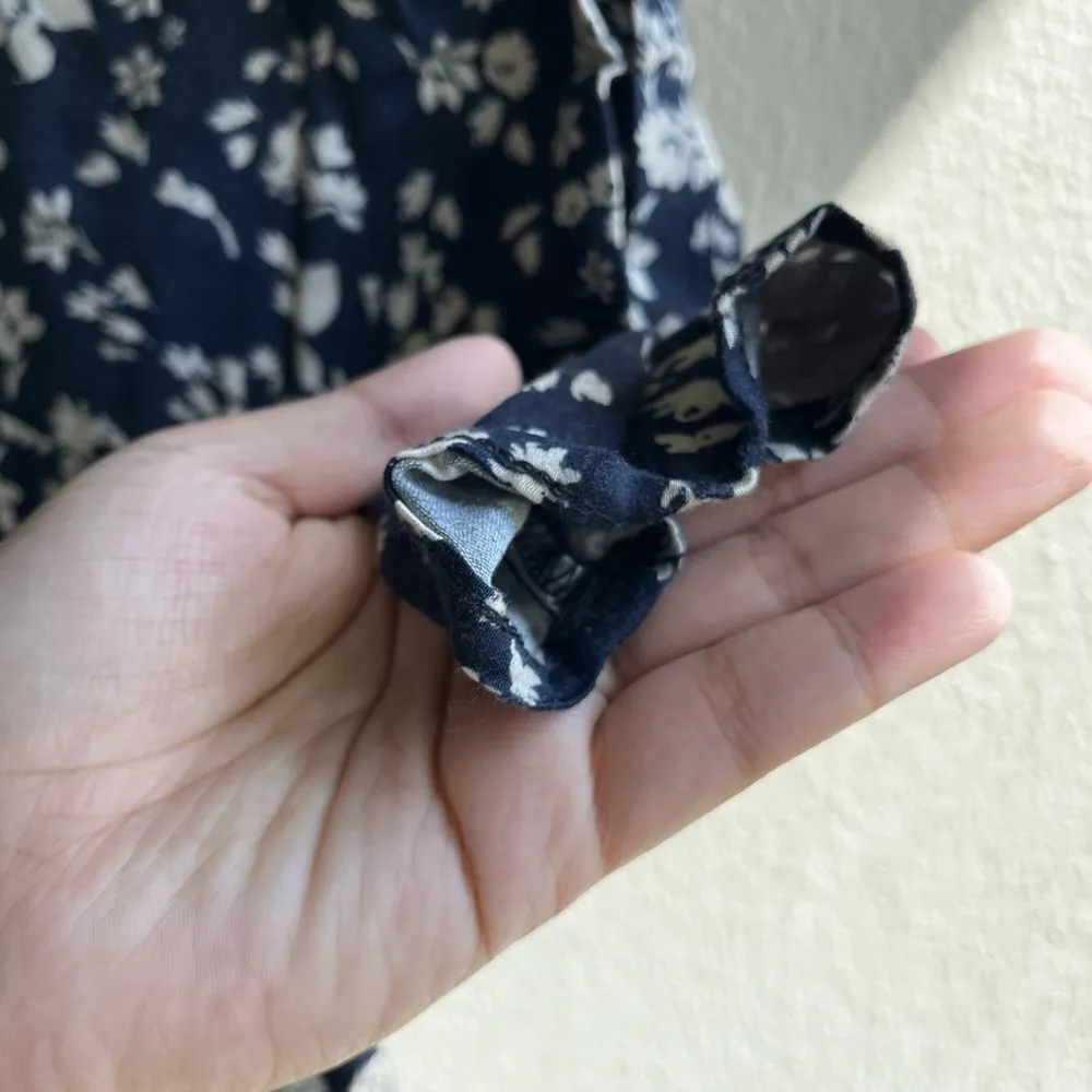 Urban Outfitters Navy Floral mini dress - 3/4 sleeve - Image 5