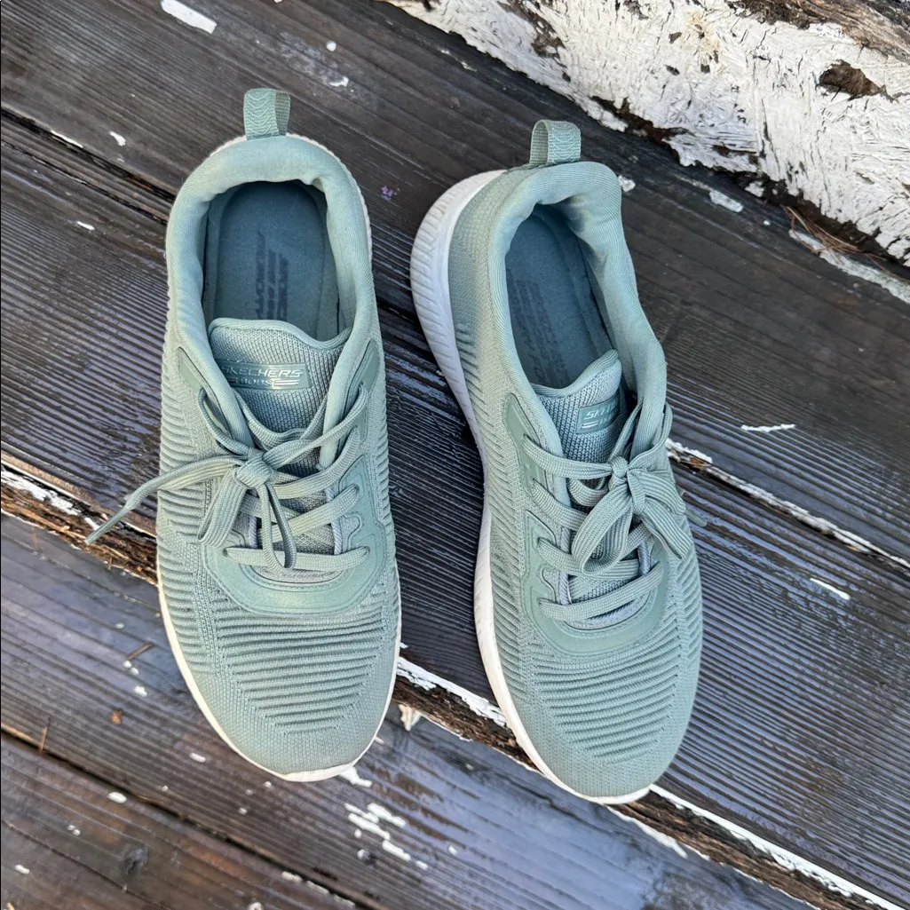 SKECHERS BOBS Sage green Athletic Shoes - Image 5