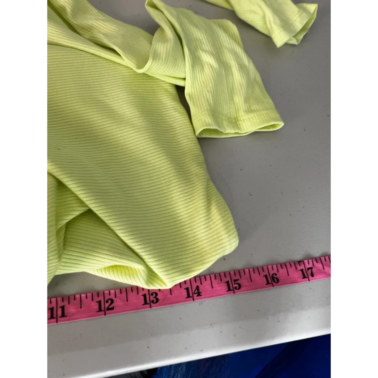 Naked Wardrobe Womens‎ Lightweight Crop Top Stretch Yellow Size Large - Image 6