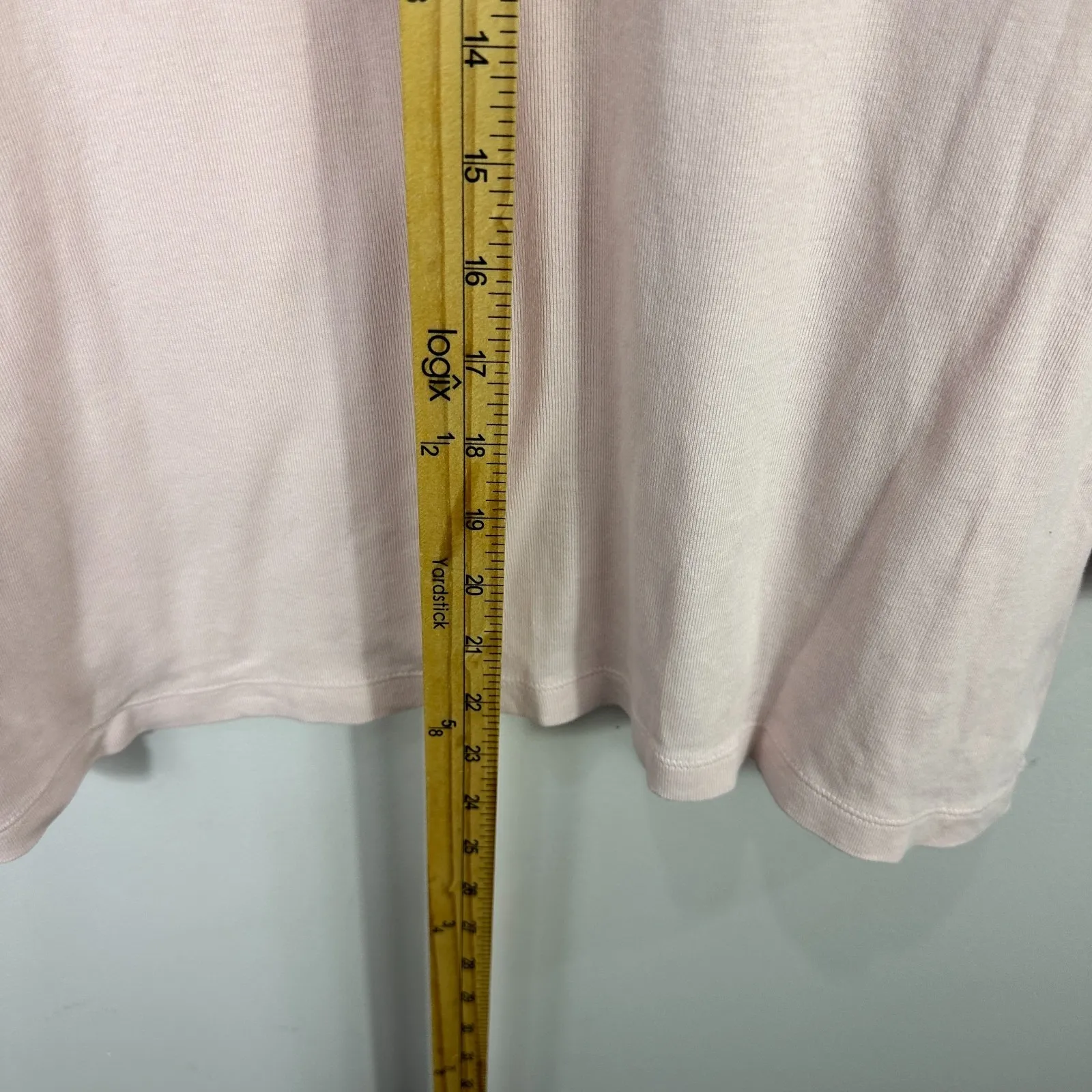 Talbots Top Women Large Pink Cotton Quiet Luxury Classic Feminine Elevated Basic - Image 5