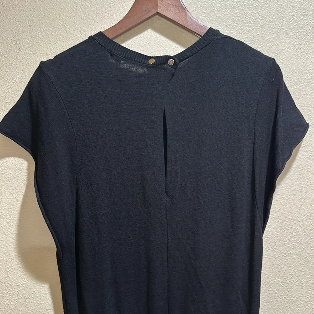 Monrow short sleeve drawstring waist jogger size small jumpsuit Black - Image 8