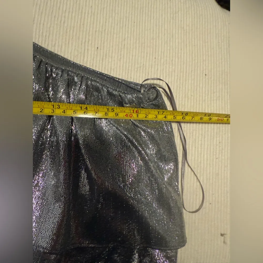 TCEC Silver Sequin Asymmetrical Blouse - Image 6