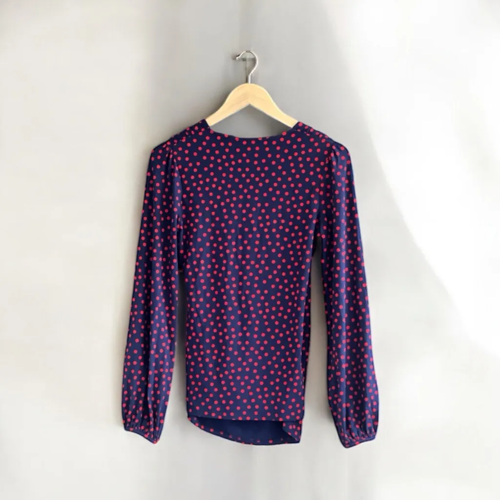 Boden Elodie Wrap Top In Size 8 Blue - Image 15