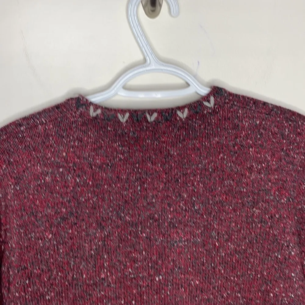 Woolrich vintage Ruby speckled wool blend buttoned cardigan size S - Image 4