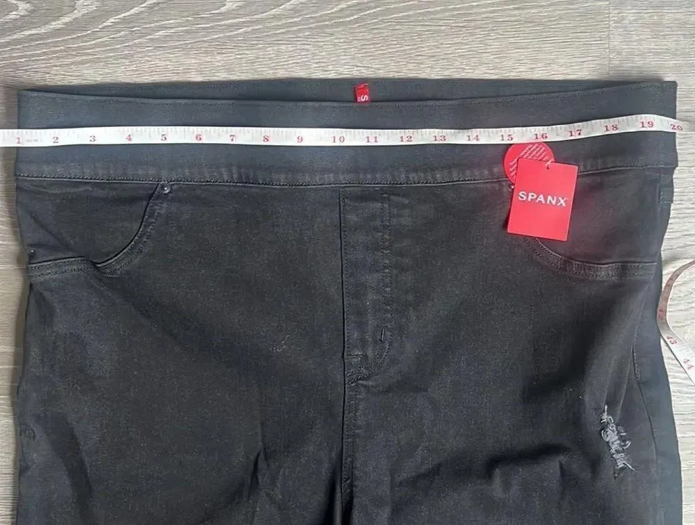 NEW Spanx Vintage Distressed Ankle Skinny Jeans - Image 7