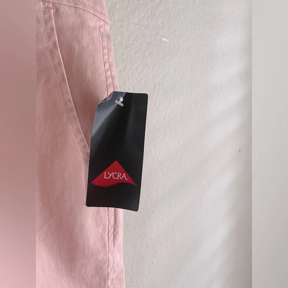 Market & Spruce  Pink Cotton Lycra Blend High Rise Shorts NWT - Image 3