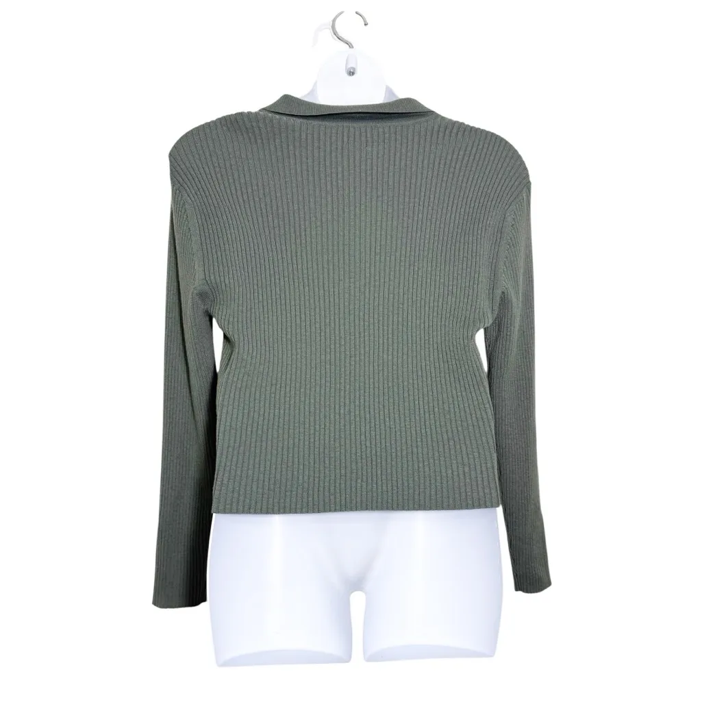 Aerie Gotta Jet Button Down Sweater‎ Polo size XXL - Image 6