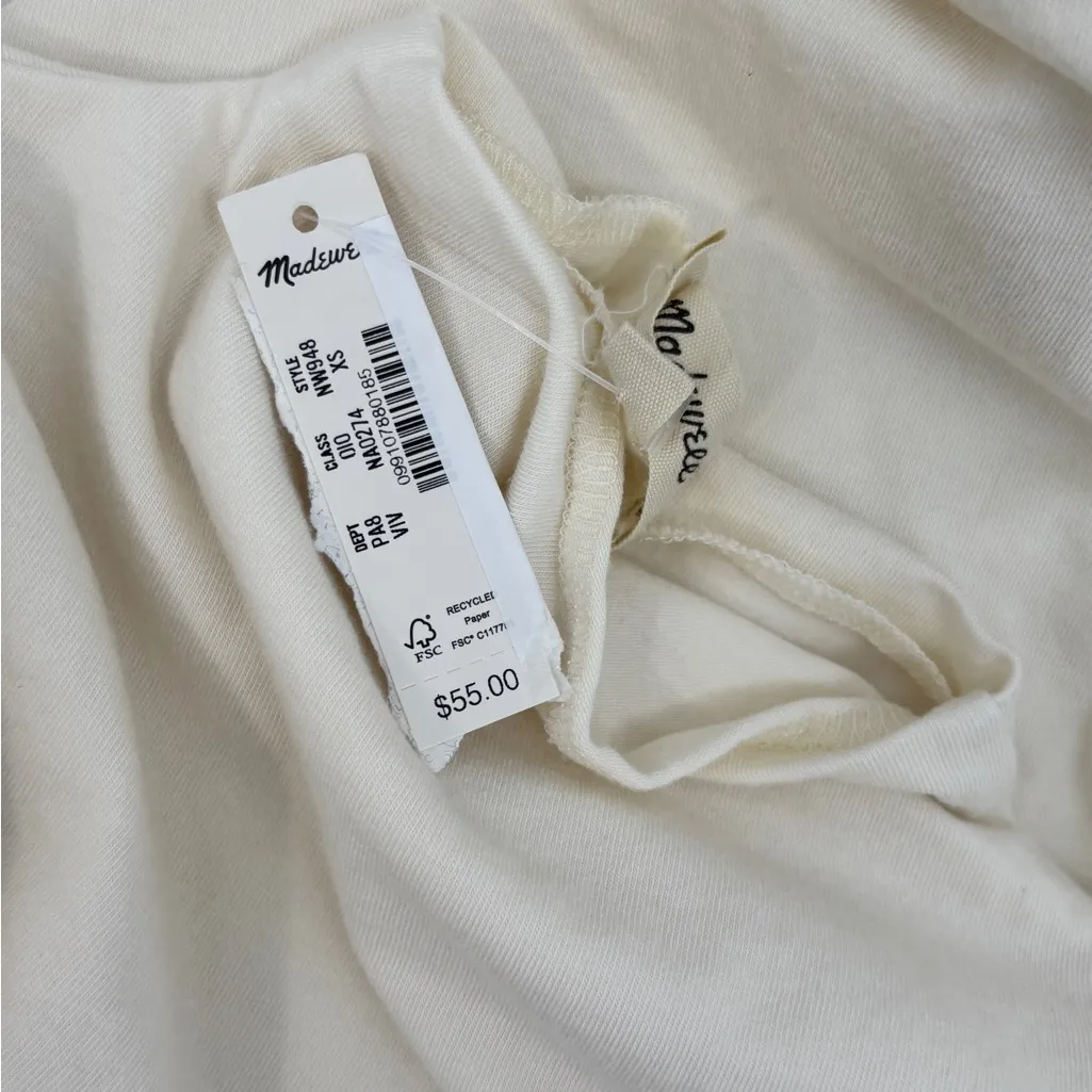 Madewell Ruched Mockneck Tank - Image 3