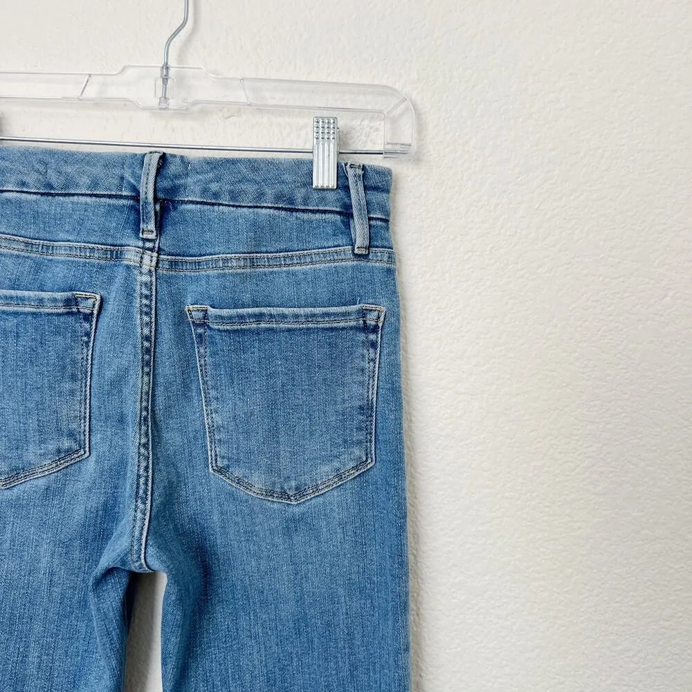 [Frame Denim] Jonah Medium Wash Mid Rise Le Crop Mini Boot Jeans Stretch Sz 26 - Image 10