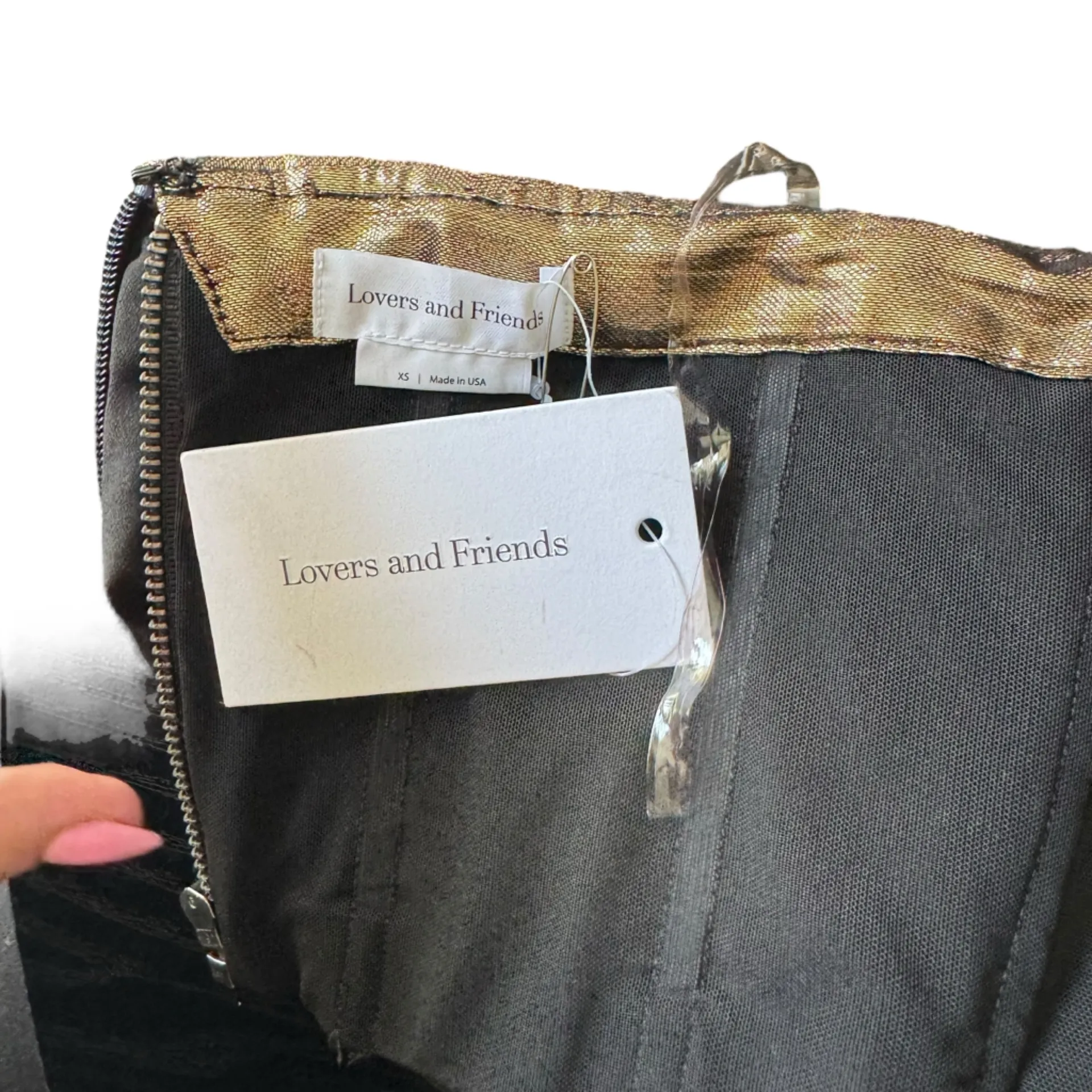 LOVERS AND FRIENDS - NWT Seraphina Gown in Gold Sz XS - Image 9