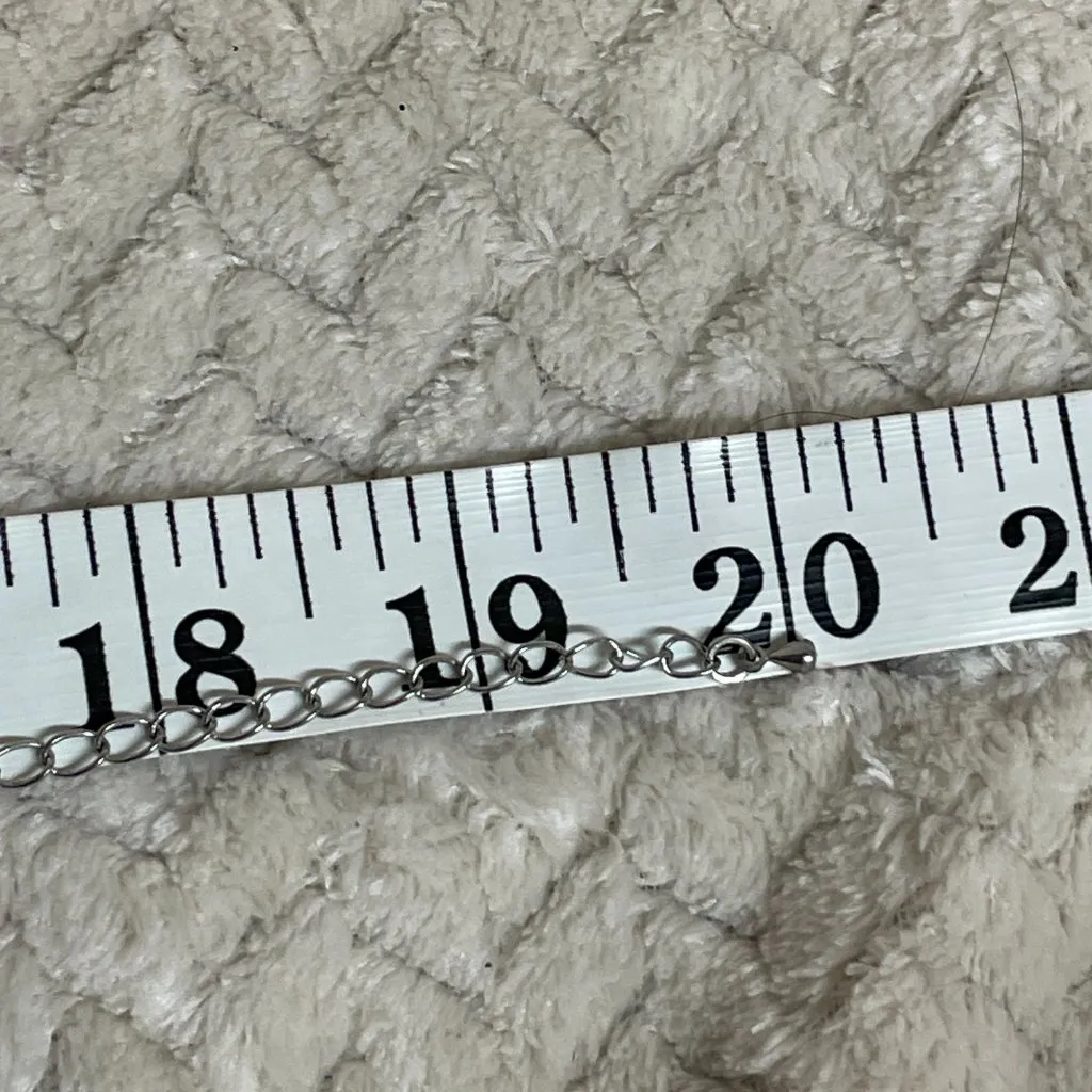 Vintage Fairy Core Green Brown Blue Glass Spiral Corded Pendant Necklace Choker - Image 9