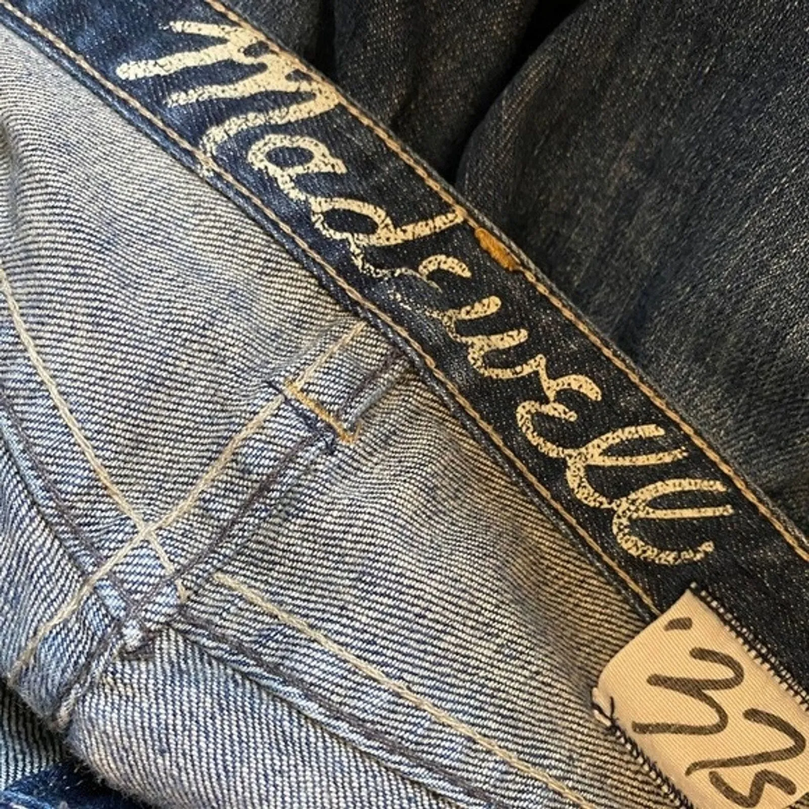 Madewell Skinny Jeans‎ Womens 0 24" Original 37s Blue Low Rise Fading Whiskering - Image 6