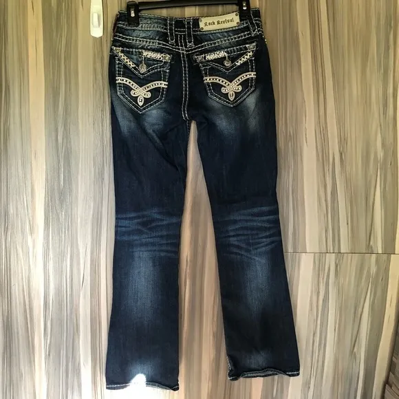 Rock Revival Elaina boot jeans size 25 dark bootcut jeans rock revival jeans​​​ - Image 2