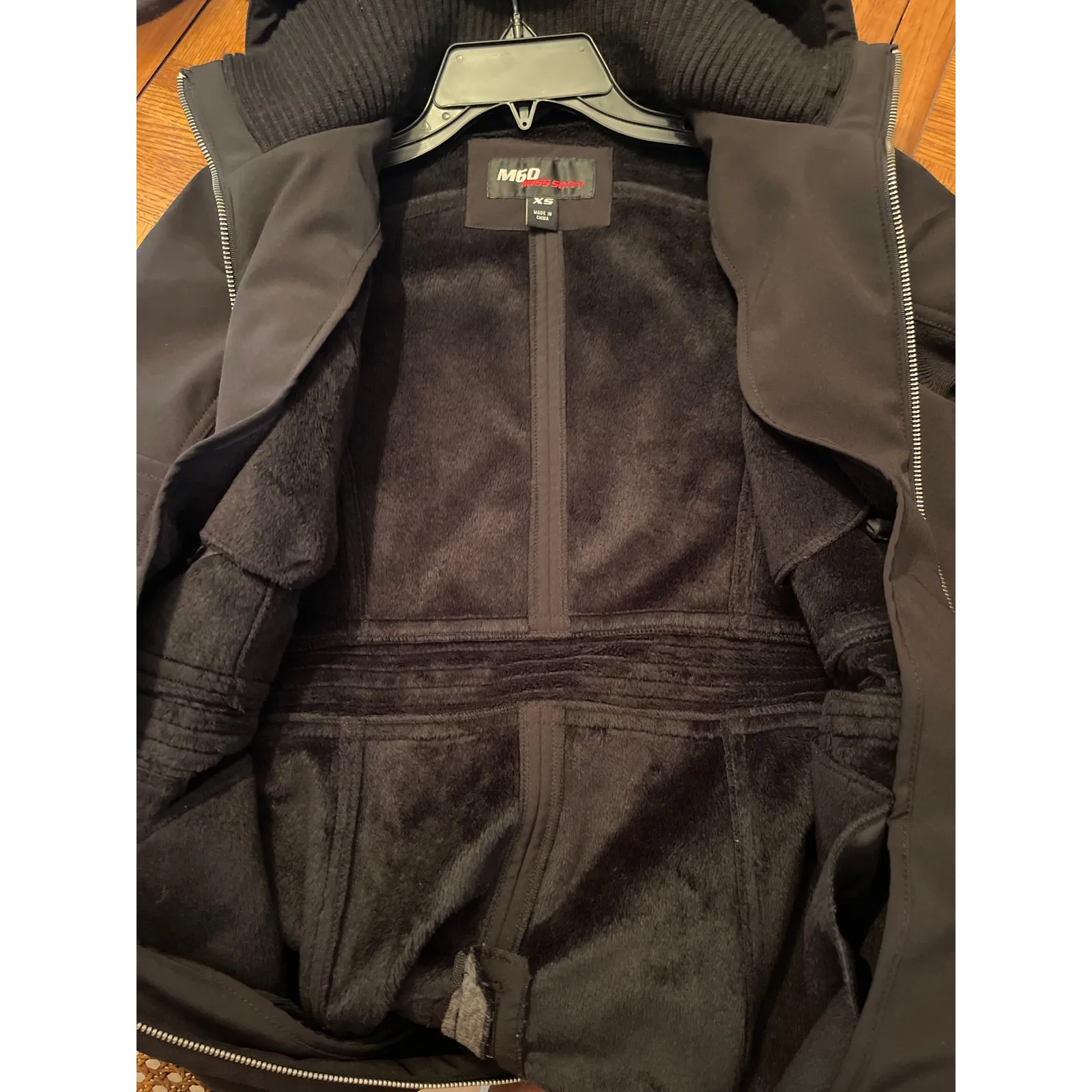 Miss Sixty faux fur lined hooded trench coat size XS - Image 10