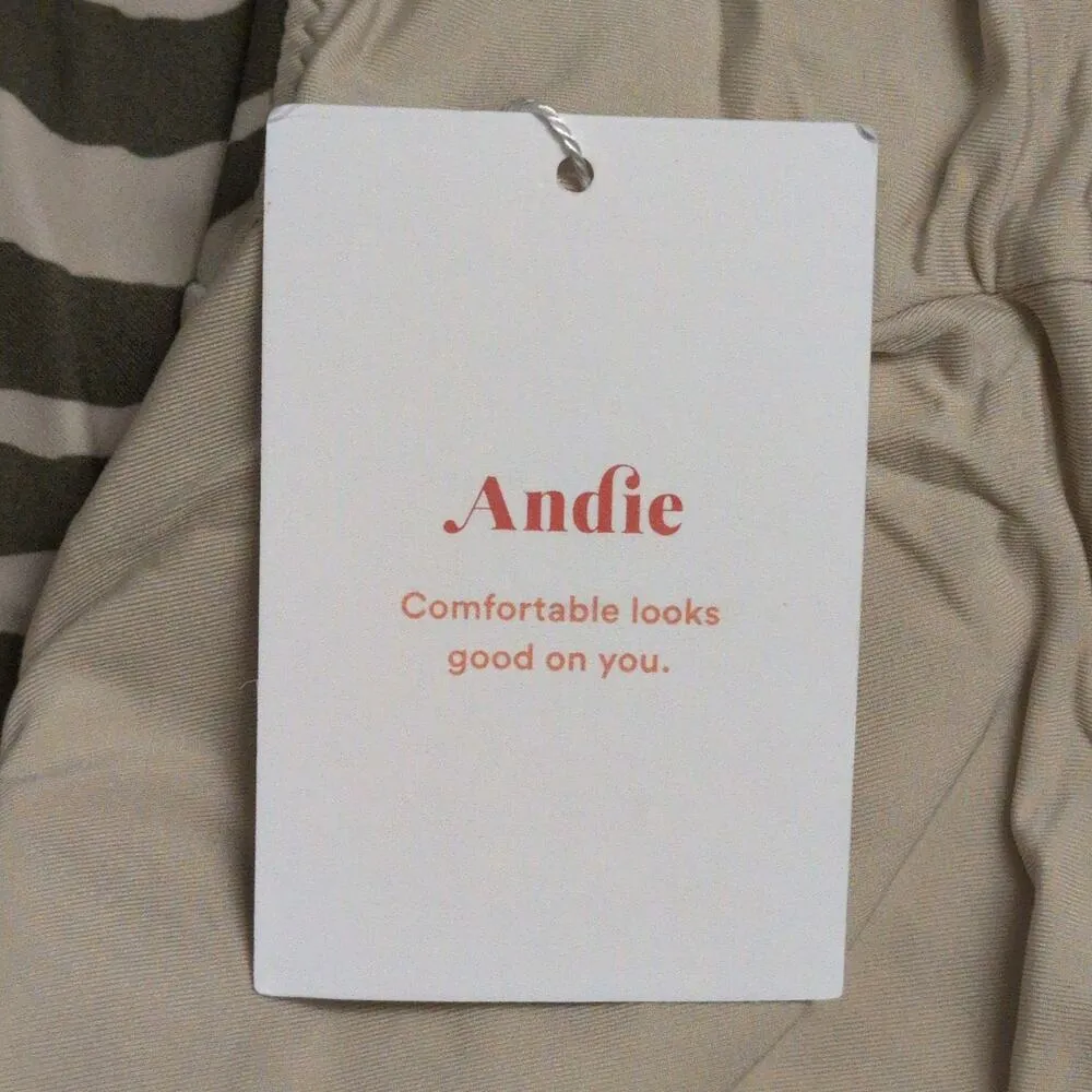 Andie The Hipster Bottom Bias Stripe Olive Animal Print Zebra Size M New - Image 11