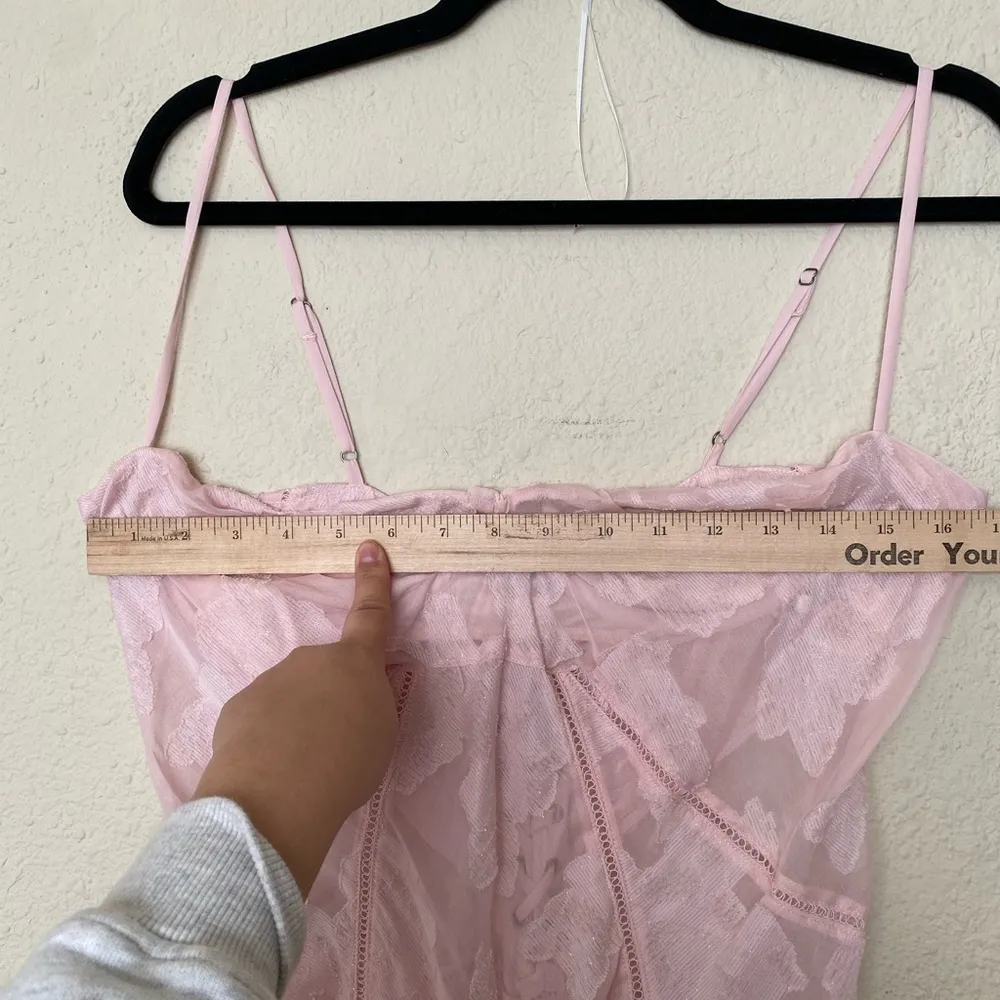 House of Cb 'Seren' Soft Pink Floral Lace Back Maxi Dress NWT size XL A-C - Image 9