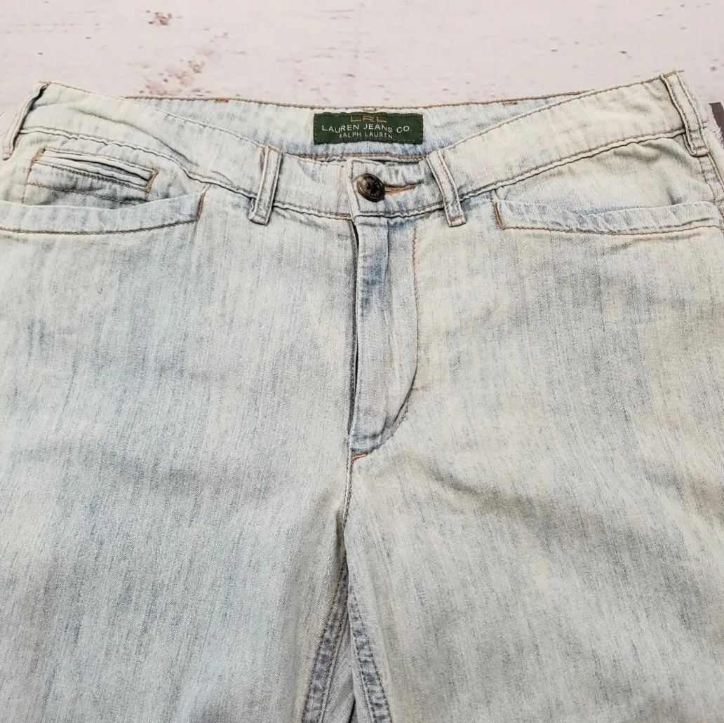 Vintage Jeans Size 6 W30"L28.5" LRL Lauren Jeans Co Ralph Lauren Blue Denim Pants - Image 4
