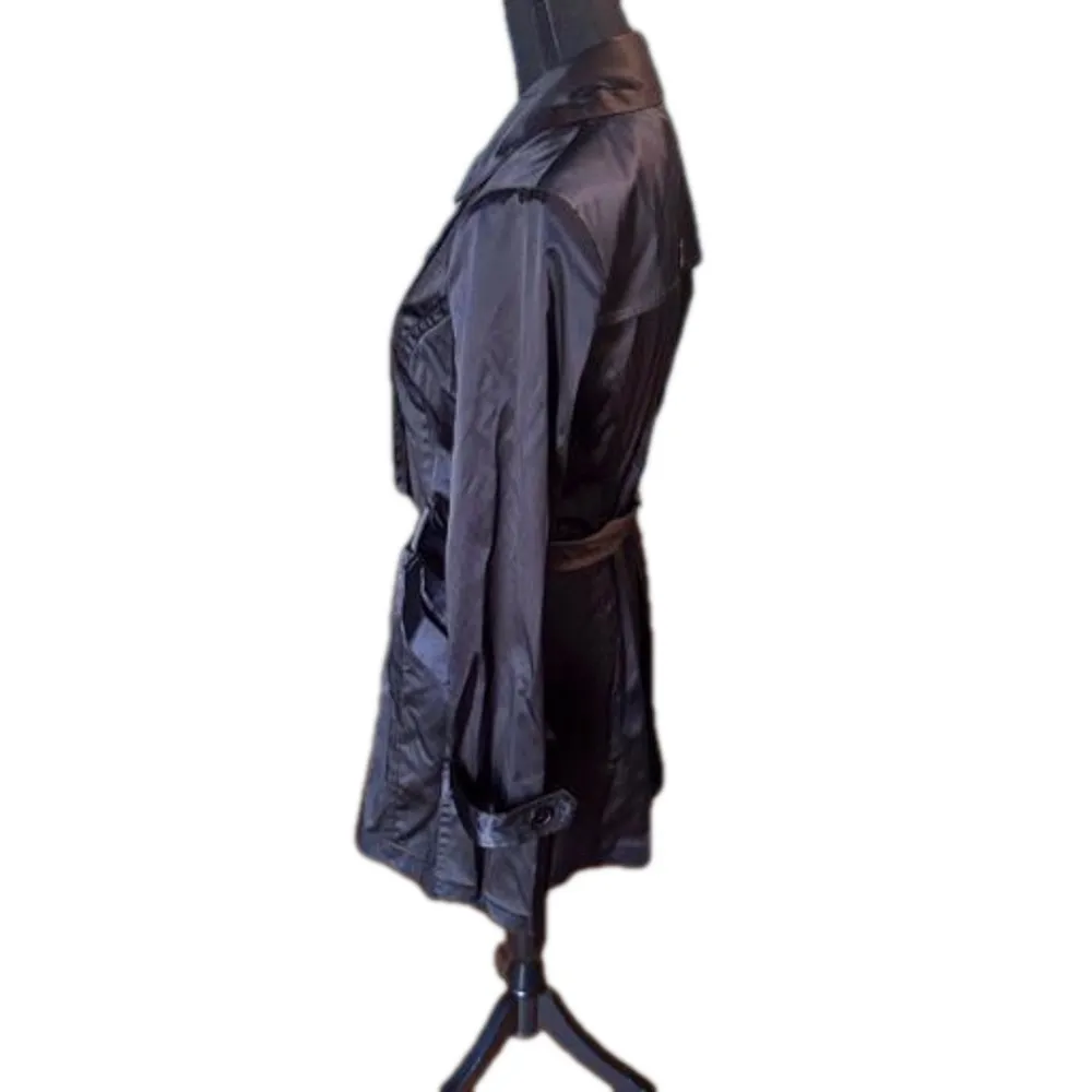 IZ Byer California Black Trench Coat - Image 2