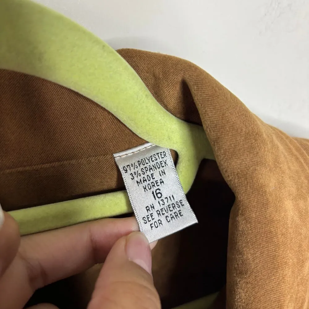 Amanda Smith Brown Vintage Jacket Sz 16 - Image 6