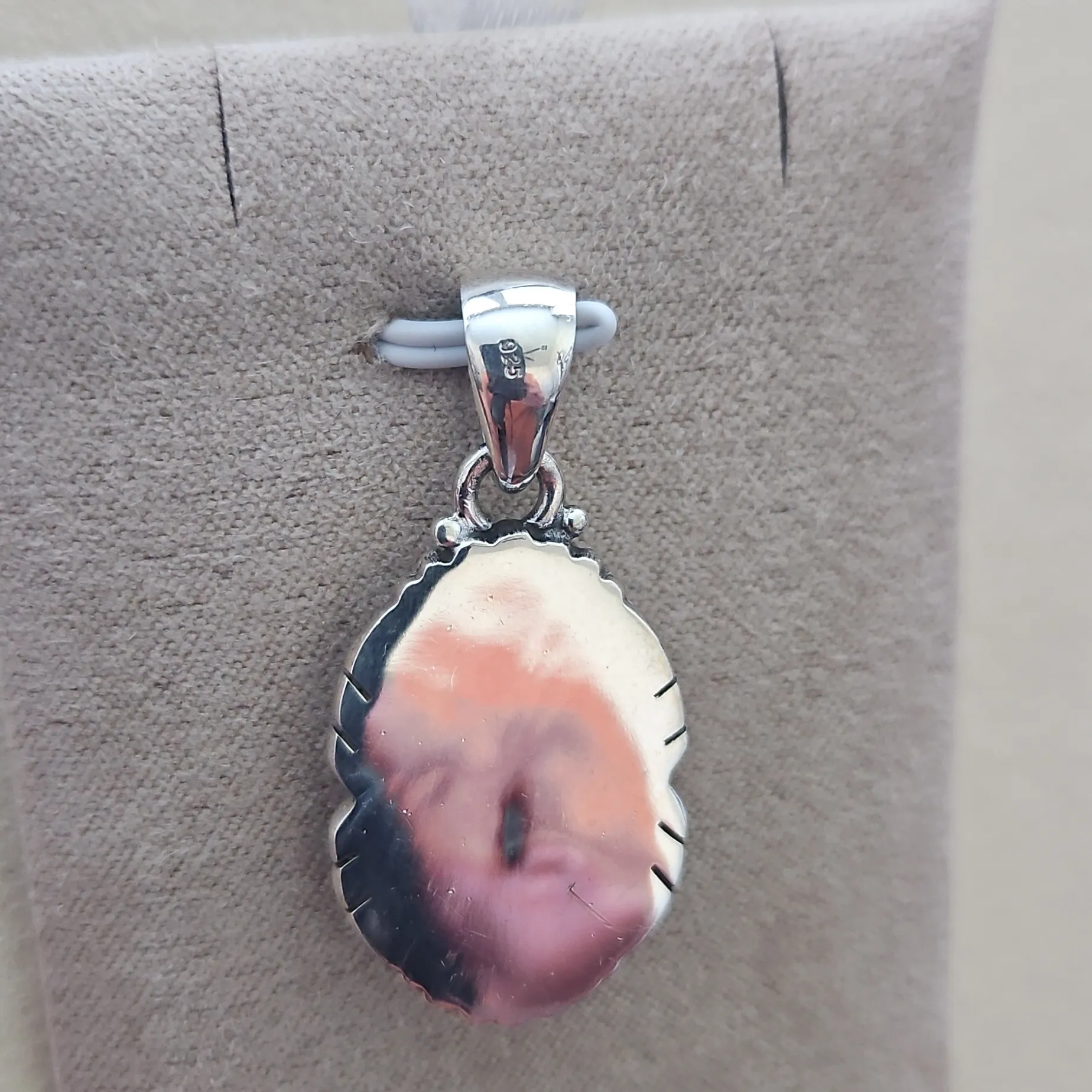 Cotton Candy Turquoise Pendant #5 - Image 3