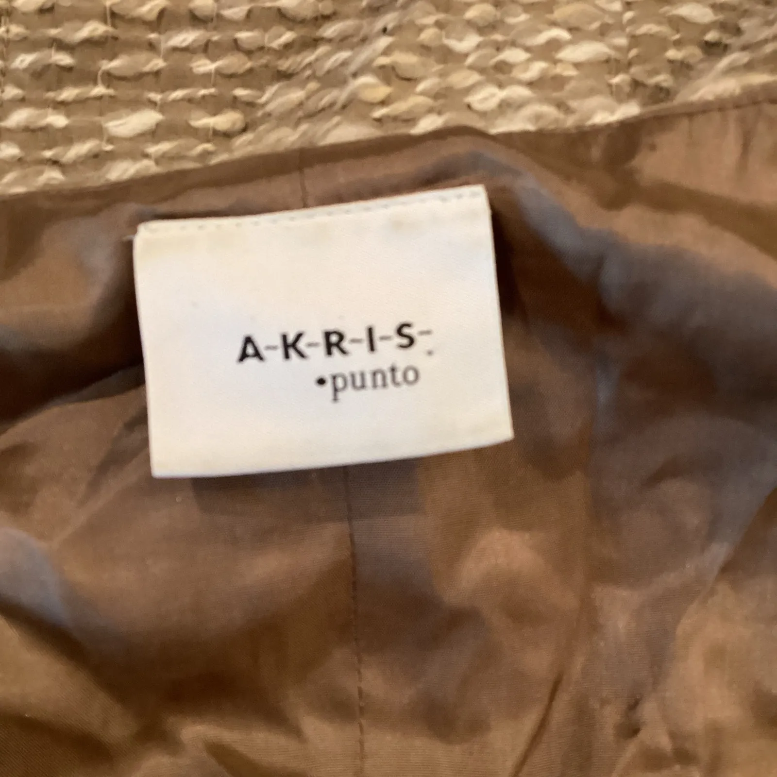 Akris Punto camel brown wool blend Boucle knit Mid length sleeveless dress 8 - Image 10