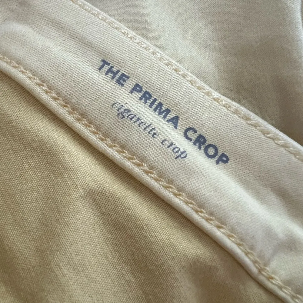 AG Adriano Goldschmied Prima Crop Butter Yellow Cigarette Jeans  Sz 26 - Image 5