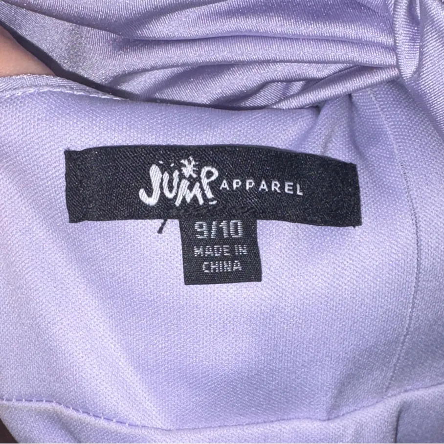 Jump Apparel Light Lilac Floor Length Prom Dress with a Thigh High Slit - Image 2