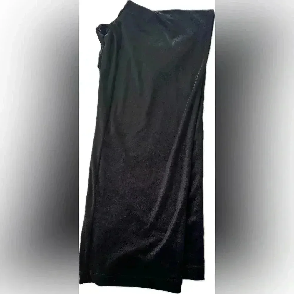 Elementz Plus size velvet vintage wide leg pull on pants size 1x - Image 5