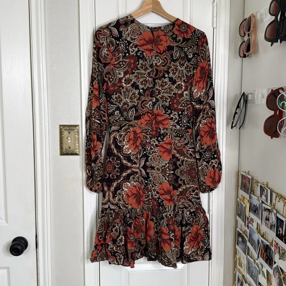 ATSU Anthropologie Tenley paisley floral mini dress - Image 9